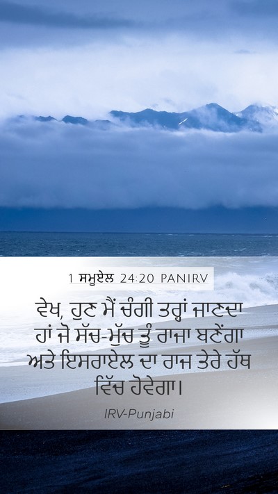 1 ਸਮੂਏਲ 24:20 PANIRV Bible Verse Image