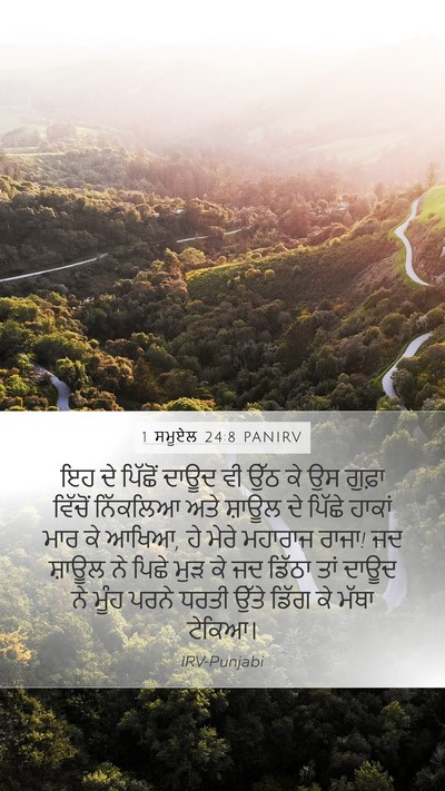 1 ਸਮੂਏਲ 24:8 PANIRV Bible Verse Image