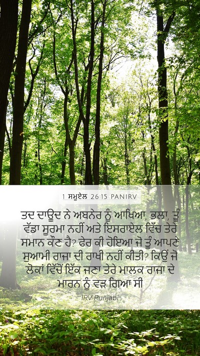 1 ਸਮੂਏਲ 26:15 PANIRV Bible Verse Image