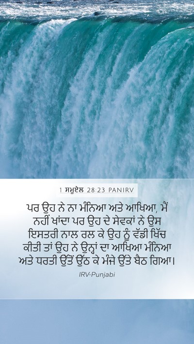 1 ਸਮੂਏਲ 28:23 PANIRV Bible Verse Image