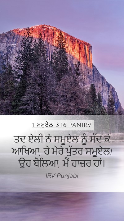 1 ਸਮੂਏਲ 3:16 PANIRV Bible Verse Image