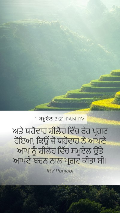 1 ਸਮੂਏਲ 3:21 PANIRV Bible Verse Image