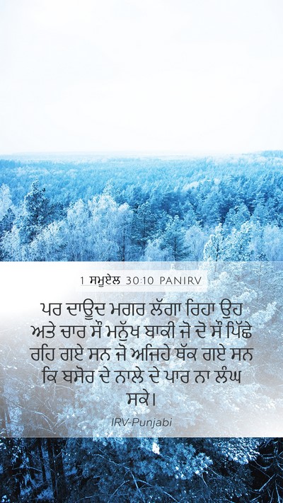 1 ਸਮੂਏਲ 30:10 PANIRV Bible Verse Image