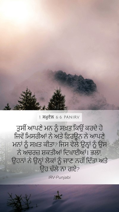 1 ਸਮੂਏਲ 6:6 PANIRV Bible Verse Image