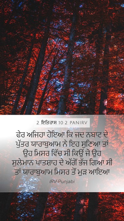 2 ਇਤਿਹਾਸ 10:2 PANIRV Bible Verse Image
