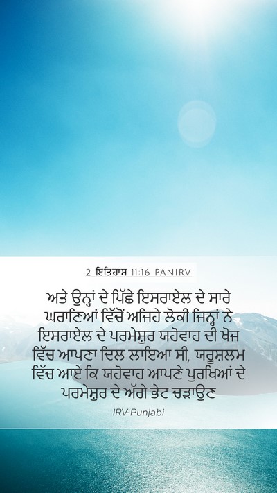 2 ਇਤਿਹਾਸ 11:16 PANIRV Bible Verse Image