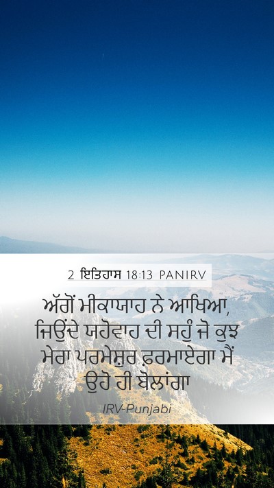 2 ਇਤਿਹਾਸ 18:13 PANIRV Bible Verse Image