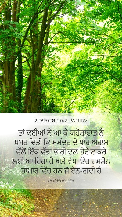 2 ਇਤਿਹਾਸ 20:2 PANIRV Bible Verse Image