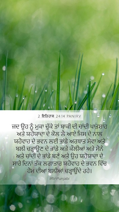 2 ਇਤਿਹਾਸ 24:14 PANIRV Bible Verse Image