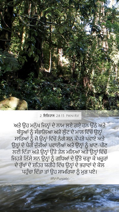 2 ਇਤਿਹਾਸ 28:15 PANIRV Bible Verse Image
