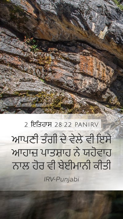 2 ਇਤਿਹਾਸ 28:22 PANIRV Bible Verse Image
