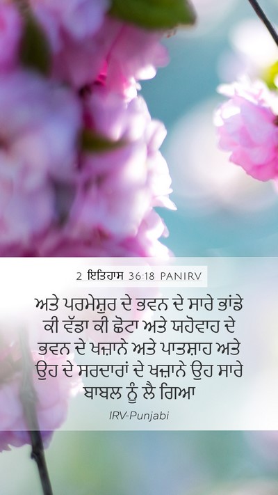 2 ਇਤਿਹਾਸ 36:18 PANIRV Bible Verse Image