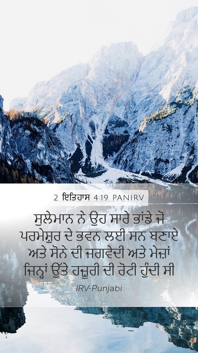 2 ਇਤਿਹਾਸ 4:19 PANIRV Bible Verse Image