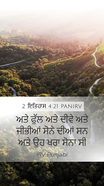 2 ਇਤਿਹਾਸ 4:21 PANIRV Bible Verse Image