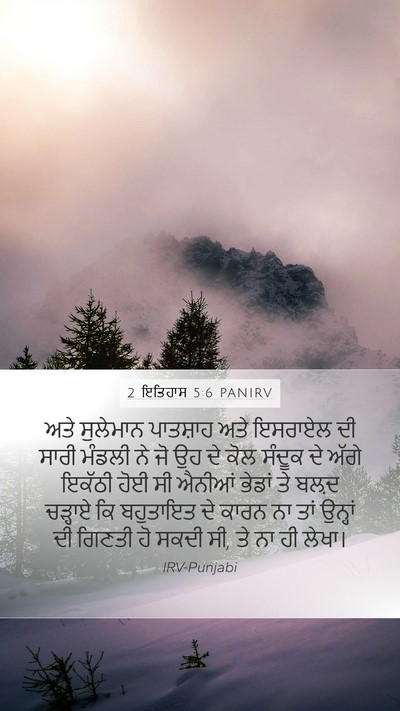 2 ਇਤਿਹਾਸ 5:6 PANIRV Bible Verse Image