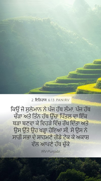 2 ਇਤਿਹਾਸ 6:13 PANIRV Bible Verse Image