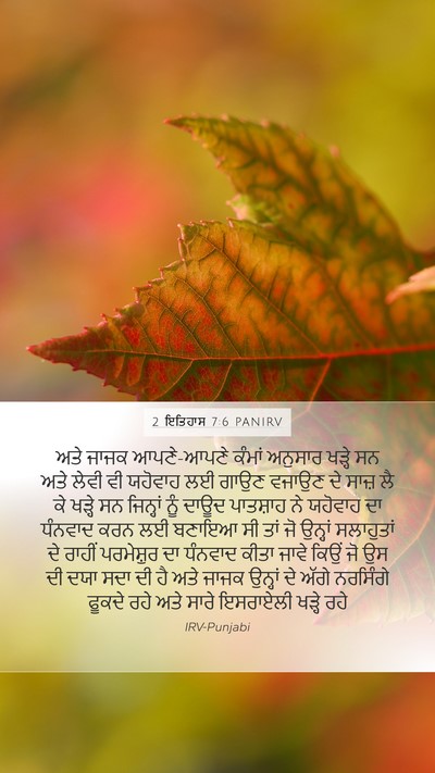 2 ਇਤਿਹਾਸ 7:6 PANIRV Bible Verse Image