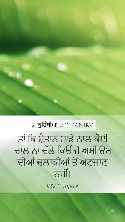 2 ਕੁਰਿੰਥੀਆਂ 2:11 PANIRV Bible Verse Image