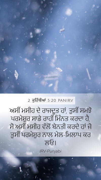 2 ਕੁਰਿੰਥੀਆਂ 5:20 PANIRV Bible Verse Image
