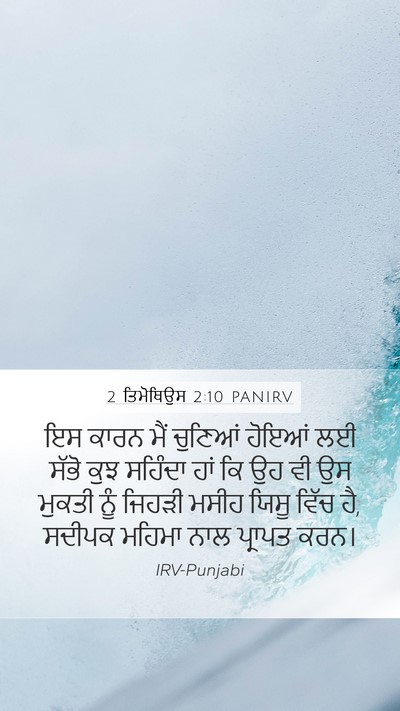 2 ਤਿਮੋਥਿਉਸ 2:10 PANIRV Bible Verse Image