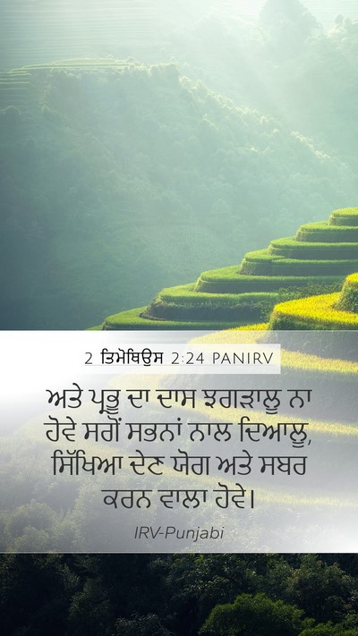 2 ਤਿਮੋਥਿਉਸ 2:24 PANIRV Bible Verse Image