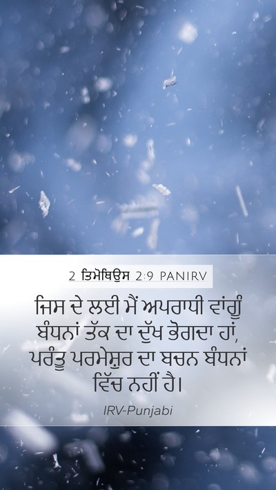 2 ਤਿਮੋਥਿਉਸ 2:9 PANIRV Bible Verse Image