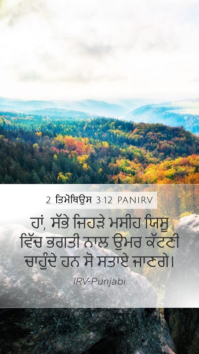 2 ਤਿਮੋਥਿਉਸ 3:12 PANIRV Bible Verse Image