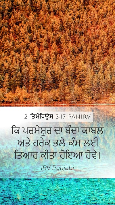 2 ਤਿਮੋਥਿਉਸ 3:17 PANIRV Bible Verse Image