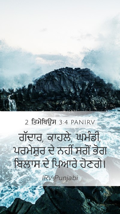 2 ਤਿਮੋਥਿਉਸ 3:4 PANIRV Bible Verse Image
