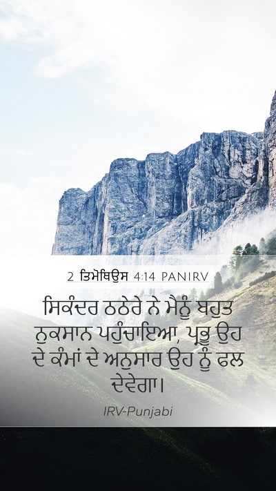 2 ਤਿਮੋਥਿਉਸ 4:14 PANIRV Bible Verse Image