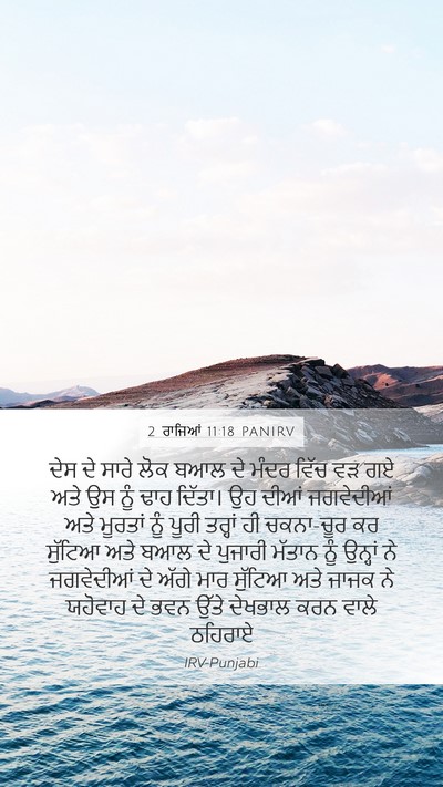2 ਰਾਜਿਆਂ 11:18 PANIRV Bible Verse Image