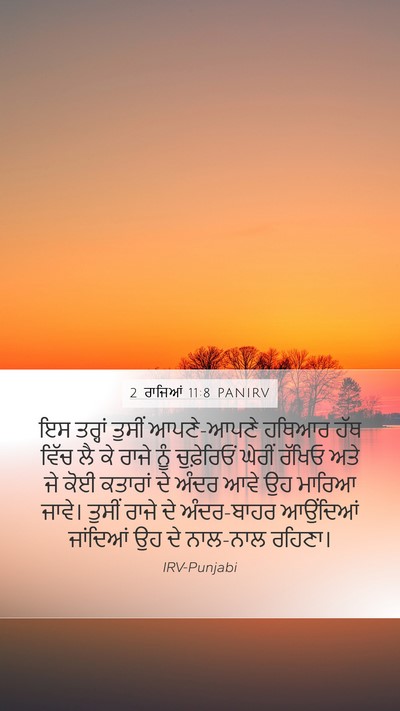 2 ਰਾਜਿਆਂ 11:8 PANIRV Mobile Phone Wallpaper - ਇਸ ਤਰ੍ਹਾਂ ਤੁਸੀਂ - Mobile Bible Verse Wallpaper