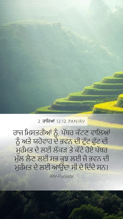 2 ਰਾਜਿਆਂ 12:12 PANIRV Bible Verse Image