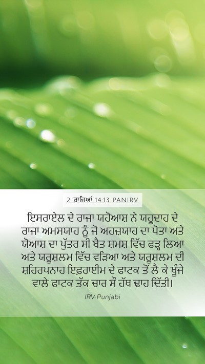 2 ਰਾਜਿਆਂ 14:13 PANIRV Bible Verse Image