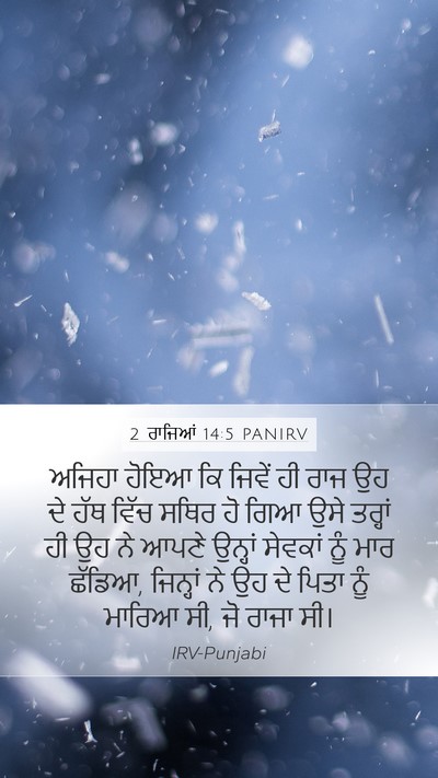 2 ਰਾਜਿਆਂ 14:5 PANIRV Bible Verse Image