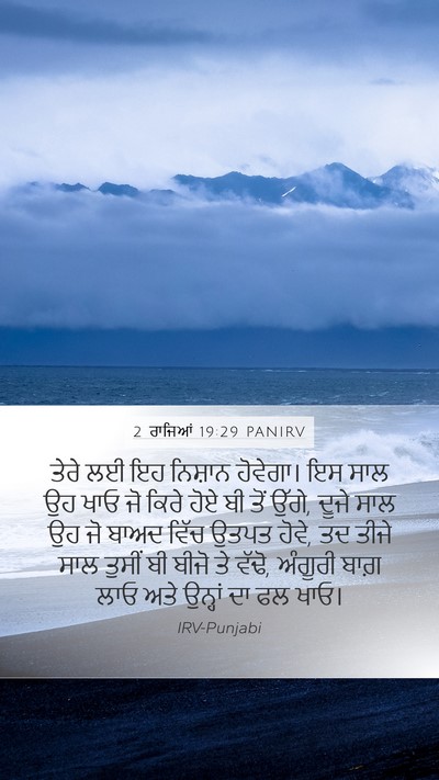 2 ਰਾਜਿਆਂ 19:29 PANIRV Bible Verse Image