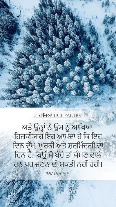 2 ਰਾਜਿਆਂ 19:3 PANIRV Bible Verse Image