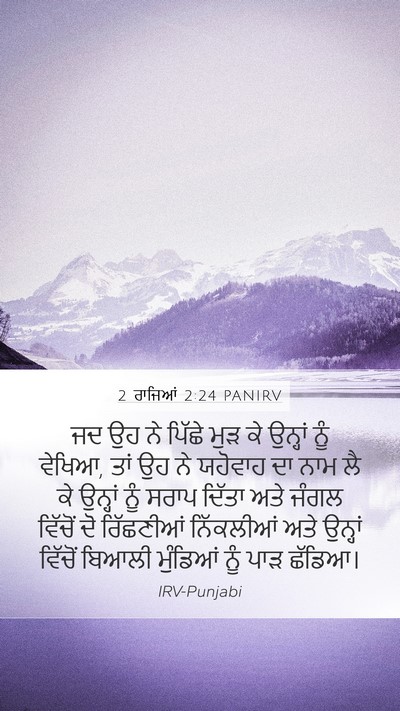 2 ਰਾਜਿਆਂ 2:24 PANIRV Bible Verse Image