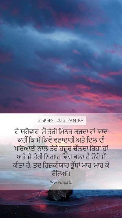 2 ਰਾਜਿਆਂ 20:3 PANIRV Bible Verse Image