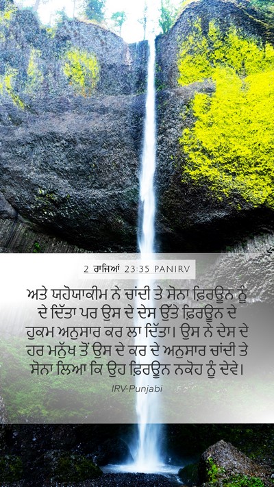 2 ਰਾਜਿਆਂ 23:35 PANIRV Bible Verse Image
