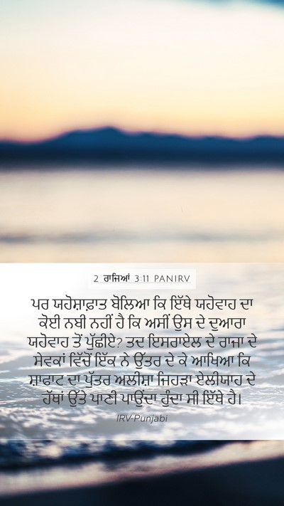 2 ਰਾਜਿਆਂ 3:11 PANIRV Bible Verse Image