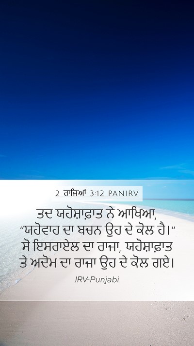 2 ਰਾਜਿਆਂ 3:12 PANIRV Bible Verse Image