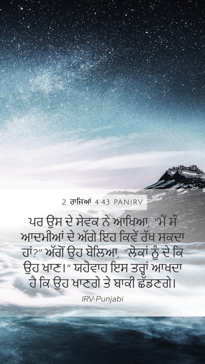 2 ਰਾਜਿਆਂ 4:43 PANIRV Bible Verse Image
