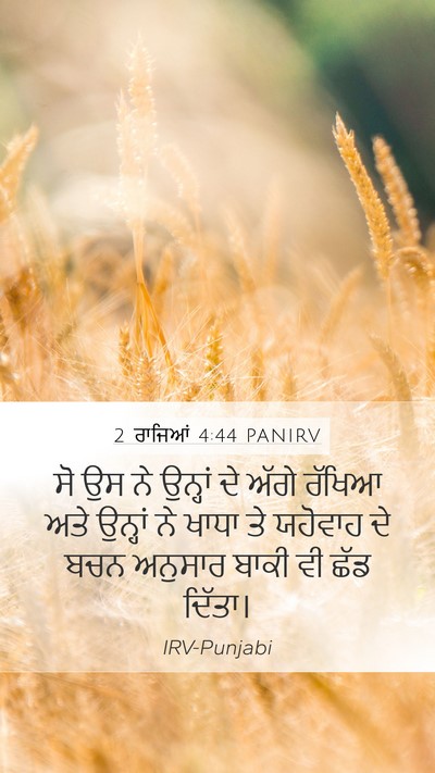 2 ਰਾਜਿਆਂ 4:44 PANIRV Bible Verse Image