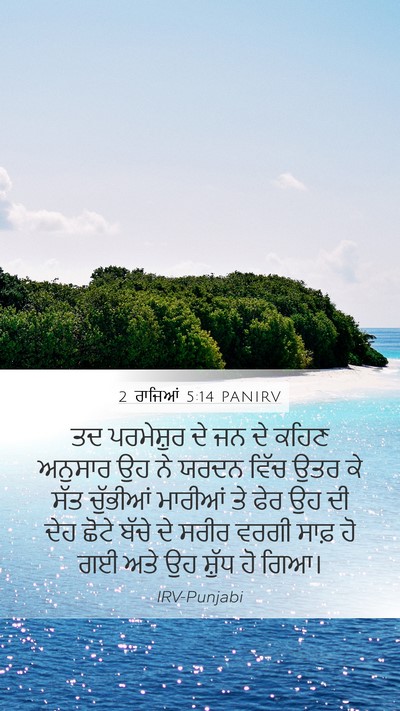 2 ਰਾਜਿਆਂ 5:14 PANIRV Bible Verse Image