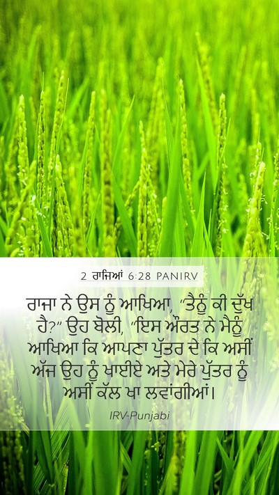 2 ਰਾਜਿਆਂ 6:28 PANIRV Bible Verse Image