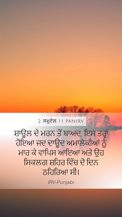 2 ਸਮੂਏਲ 1:1 PANIRV Mobile Phone Wallpaper - ਸ਼ਾਊਲ ਦੇ ਮਰਨ ਤੋਂ - Mobile Bible Verse Wallpaper