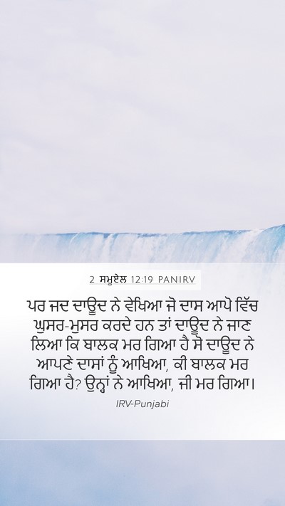 2 ਸਮੂਏਲ 12:19 PANIRV Bible Verse Image