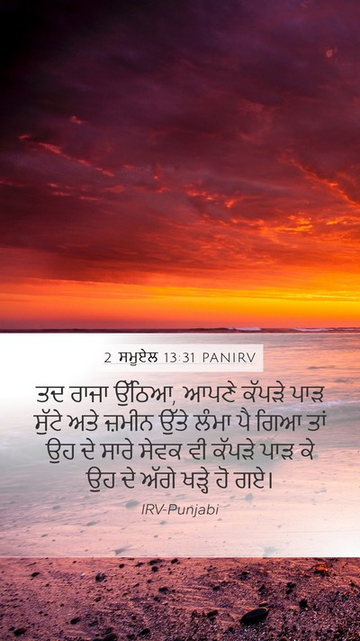 2 ਸਮੂਏਲ 13:31 PANIRV Bible Verse Image