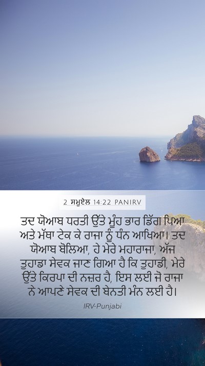 2 ਸਮੂਏਲ 14:22 PANIRV Bible Verse Image
